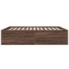 vidaXL Bedframe bewerkt hout bruin eikenkleur 180x200 cm