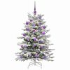 vidaXL Kunstmatige Inklapbare Kerstboom Wit 120 cm PE en PVC