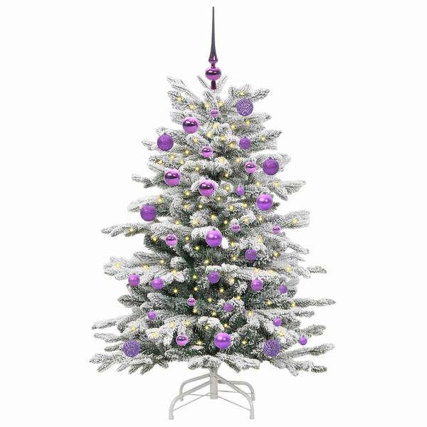 vidaXL Kunstmatige Inklapbare Kerstboom Wit 120 cm PE en PVC