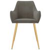 vidaXL Eetkamerstoelen 4 st fluweel donkergrijs