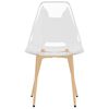 vidaXL Eetkamerstoelen 4 st PET transparant