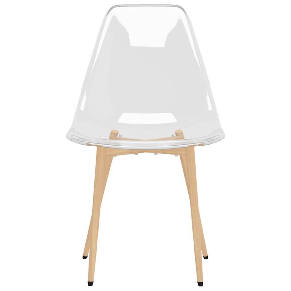 vidaXL Eetkamerstoelen 4 st PET transparant
