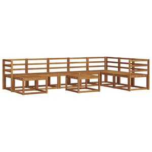 vidaXL Buiten bankenset 9 pcs Naturel Massief Acaciahout