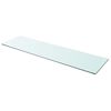 vidaXL Wandschap transparant 110x30 cm glas
