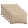 vidaXL Kussensloop 6 pcs ALMELO Taupe 30 x 50 cm corduroy