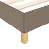 vidaXL Bedframe zonder matras stof taupe 180x200 cm