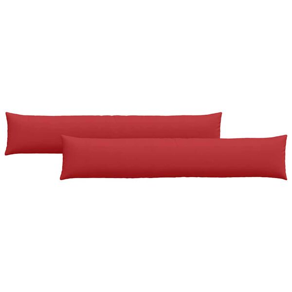 vidaXL Sofa Kussens 2 pcs Rood 200 x 40 cm Stof