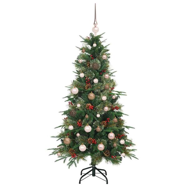 vidaXL Kunstmatige Inklapbare Kerstboom Groen 150 cm PE en PVC