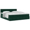 vidaXL Ottoman bed met matras 200x200 cm fluweel donkergroen