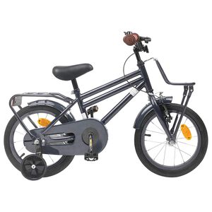 vidaXL Kinderfiets 14 Inch voor 3-5 jaar oud Donkergrijs