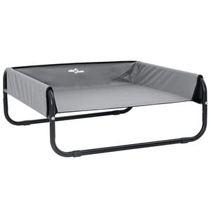 vidaXL Hondenbed Lichtgrijs 85 x 85 x 33 cm Staal