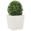 vidaXL Plantenbak 50x50x50 cm staal wit