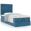 vidaXL Ottoman bed met matrassen 80x200cm fluweel donkerblauw