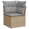 vidaXL Tuin Sofa Set met opslag 10 pcs Beige Poly riet