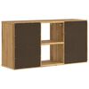 vidaXL Tv-meubel ODDA 79x24x40 cm massief grenenhout