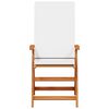 vidaXL Tuinstoel 6 pcs Bruin en wit 57 x 71.5 x 104 cm