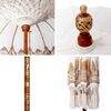 vidaXL Balinese Parasol Crème 185 x 185 x 260 cm