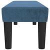 vidaXL Bankje 100x30x30 cm fluweel donkerblauw