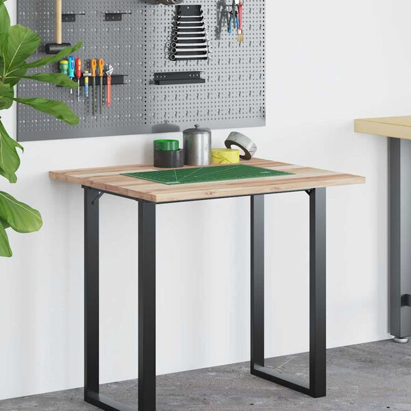 vidaXL Bureaublad 100x60x2 cm onbehandeld massief acaciahout