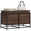 vidaXL Opbergbox met deksel 80x40x51,5 cm bewerkt hout bruin eiken