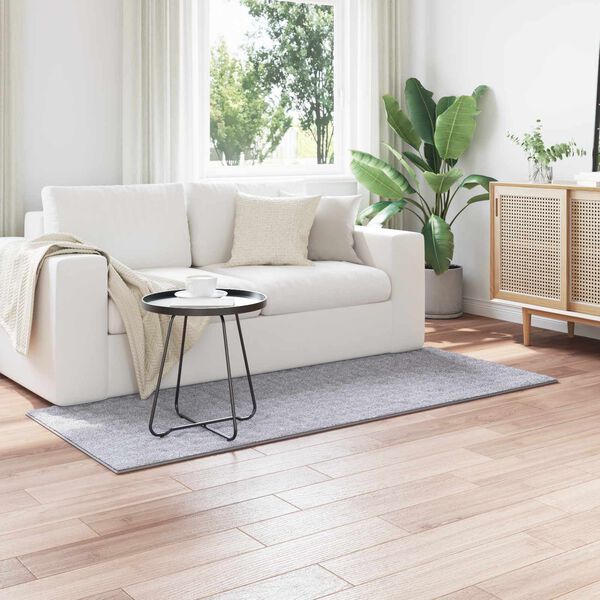 vidaXL Vloerkleden Rechthoekig HUARTE Grijs 200 x 80 cm Polyester