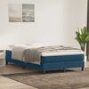 vidaXL Boxspring zonder matras fluweel donkerblauw 120x220 cm