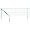 vidaXL Gecombineerd draadhek met spikes 10 x 0,8 m (B x H)