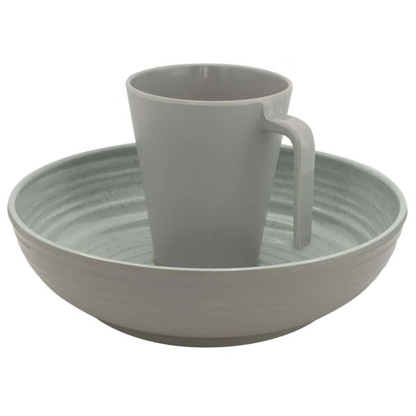 Eurotrail 16-delige Serviesset Altea melamine grijs