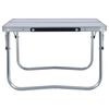 vidaXL Campingtafel inklapbaar 60x40 cm aluminium wit
