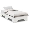 vidaXL Bedframe zonder matras stapelbaar 90x190 cm massief hout wit