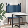 vidaXL Hangend Hoofdeinde Wandgemonteerd Blauw 110 x 55 x 5 cm Stof