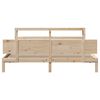 vidaXL Bedframe met hoofdbord massief grenenhout 200x200 cm