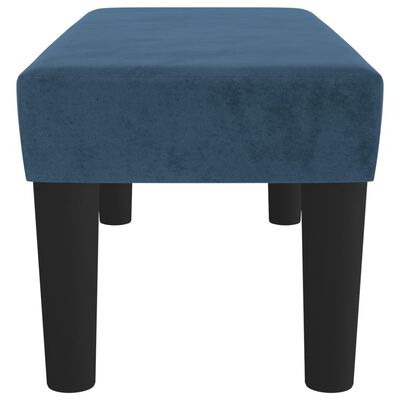 vidaXL Bankje 70x30x30 cm fluweel donkerblauw