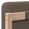 vidaXL Gestoffeerd hoofdbord Bruin en Taupe 140 cm Massief grenenhout