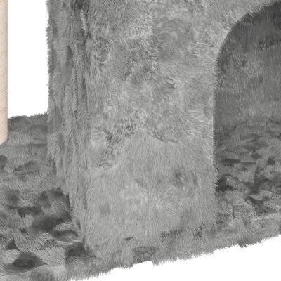vidaXL Kattenmeubel met sisal krabpale 51 cm lichtgrijs