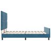 vidaXL Boxspringbed met hoofdeinde Donkerblauw 160 x 200 cm Fluweel