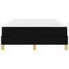 vidaXL Boxspringbed met matras Zwart 120 x 200 cm Stof