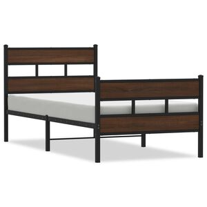 vidaXL Bedframe met hoofdbord en voetbord zonder matras 90x200 cm
