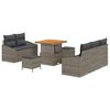 vidaXL Tuin Sofa Set 8 st 7-Aantal zitplaatsen Grijs