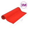 vidaXL Kunstgras met noppen 3x1,33 m rood