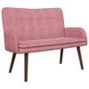 vidaXL 2-Zits Sofa Roze 115 x 61 x 87 cm Fluweel (V)