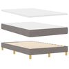vidaXL Boxspringbed met matras met hoofdeinde Taupe 120 x 190 cm Stof