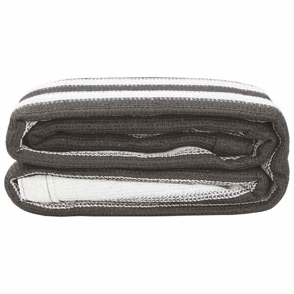 vidaXL Tenttapijt 250x300 cm antracietkleurig en wit