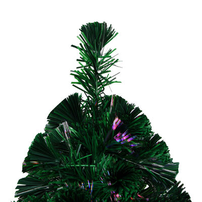 vidaXL Kunstkerstboom met standaard 150 cm glasvezel groen