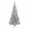 vidaXL Kerstboom met 300 LED met standaard Zilver 240 cm PET