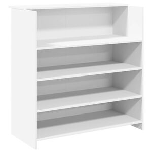 vidaXL Receptiebalie wit 100x50x103,5 cm bewerkt hout