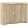 vidaXL Dressoir Sonoma Eiken 98,5 x 33 x 80 cm Bewerkt hout