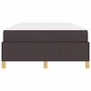 vidaXL Bedframe met matras Donkerbruin 120 x 200 cm Stof