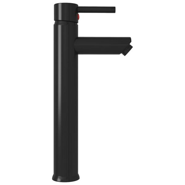 vidaXL Badkamermengkraan 12x30 cm zwart