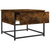 vidaXL Salontafel 51x51x40 cm bewerkt hout gerookt eikenkleurig